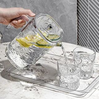 Bộ Bình 4 Cốc Nhựa Vân Sóng 280ml (THÙNG 10B)