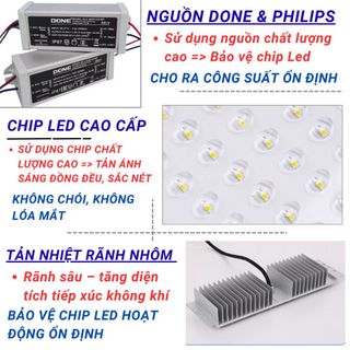 Đèn pha led chống chói,đèn pha sân bóng,sân pickleball cao áp 220v siêu sáng 50w