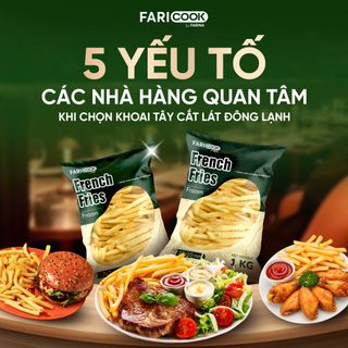 KHOAI TÂY CẮT LÁT ĐÔNG LẠNH FARICOOK