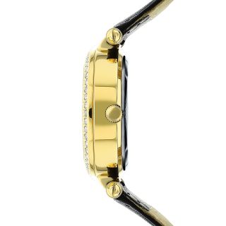 ĐỒNG HỒ NỮ CHÍNH HÃNG GUECC DÂY DA MẶT PHA LÊ HOA TOẢ SÁNG