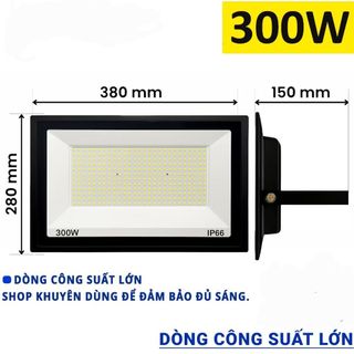 Đèn pha led siêu sáng chống nước lắp ngoài trời IP66 300w ánh sáng trắng