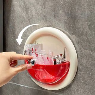 Hộp bảo quoản mỹ phẩm treo tuinvwf hình tròn có nắp