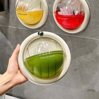 Hộp bảo quoản mỹ phẩm treo tuinvwf hình tròn có nắp