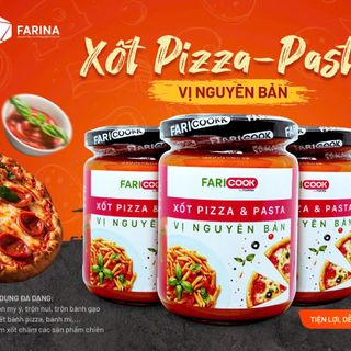 XỐT PIZZA & PASTA VỊ NGUYÊN BẢN NHÃN HIỆU FARICOOK (LỌ 240G)