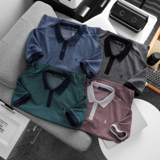 Mẫu Polo vải hãng, sợ vải mướt vừa phải, lên form đứng rất đẹp logo đính sắc nét