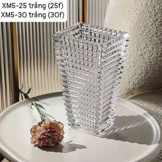 YT VT TM XM5 LọHoa Tháp Kim Cương 23cm, 25cm trắng (THÙNG 10C)