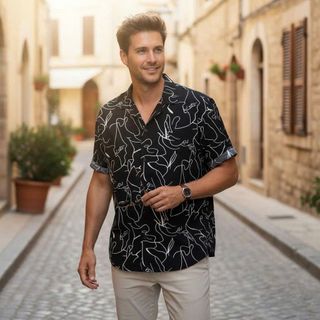 Sơ mi ngắn tay nam. Chất lụa 100% cotton lụa , thiết kế cổ vest classic, tông màu siêu đẹp