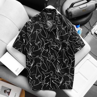 Sơ mi ngắn tay nam. Chất lụa 100% cotton lụa , thiết kế cổ vest classic, tông màu siêu đẹp