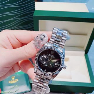 SĂN SALE ĐỒNG HỒ NAM THỜI TRANG RÔLET MẶT GIẢ CƠ DÂY ĐÚC KHOÁ BƯỚM