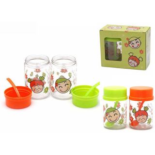 Bộ Đôi Gia Vị Thủy Tinh Nắp Nhựa (THÙNG 36C)