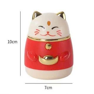 HỘP ĐỰNG TĂM MÈO THẦN TÀI NÚT BẤM