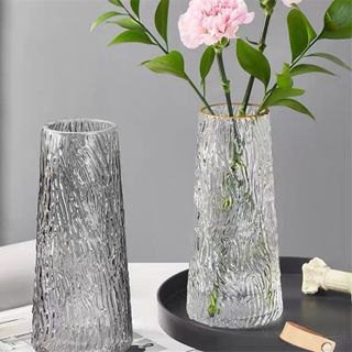 Lọ Hoa Thủy Tinh Trụ Trắng 21.5cm (THÙNG 30C)