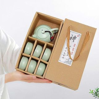 BỘ ẤM TRÀ SƯƠNG MAI HOA SEN CAO CẤP