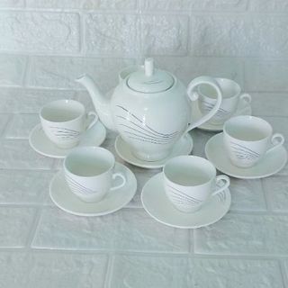 Bộ ấm chén hàn quốc tròn rẻ (THÙNG 12B)