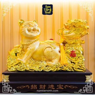 Mèo Tài lộc May Mắn Đỏ , Vàng "42x53" (THÙNG 2C)