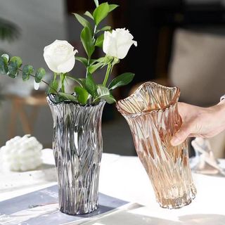 Lọ Hoa Thủy Tinh Vân Sóng La VT XM8-30cm ( THÙNG 8C)