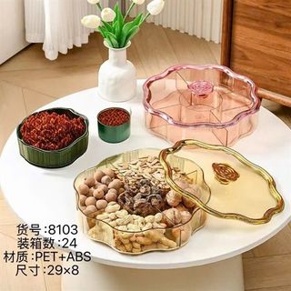 Khay Mứt Nhựa Mika Bông Hoa 8103 ( THÙNG 24C )