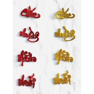 SET CHỮ XỐP THƯ PHÁP DÁN DƯA 4.5CM (Chúc mừng năm mới - Phúc lộc thọ - Vạn sự như ý - An khang thịnh vượng)
