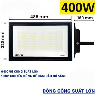 Đèn pha led siêu sáng chống nước lắp ngoài trời IP66 400w ánh sáng trắng