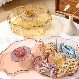 Khay Mứt Nhựa Mika Bông Hoa 8103 ( THÙNG 24C )