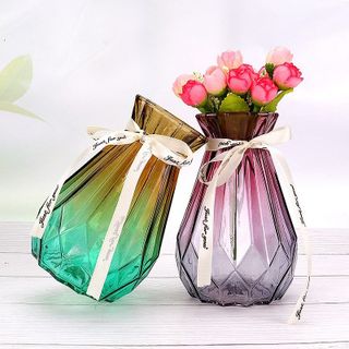 Lọ Hoa Thủy Tinh Có Dây Thắt Nơ Màu 18 YH (THÙNG 72C)