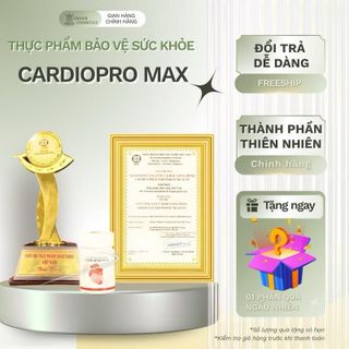 [Mua 1 Sản Phẩm Tặng 1 Quà] Cardio Pro Max – Thực Phẩm Bảo Vệ Sức Khỏe Hỗ Trợ Lưu Thông Khí Huyết Bảo Vệ Sức Khỏe Tim Mạch