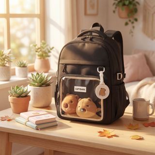 BALO TRUNG HỌC CAPIPARA PHỐI KÍNH – ĐƠN GIẢN MÀ SIÊU DỄ THƯƠNG A1685 - PIPI STORE