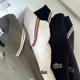 Polo dài tay nam. Chất tổ ông  dệt kim Mịn Dày Dặn