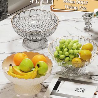 9007- Đĩa Nhựa để hoa quả có Chân ĐẾ ( ZengBao) ( THÙNG 72C )