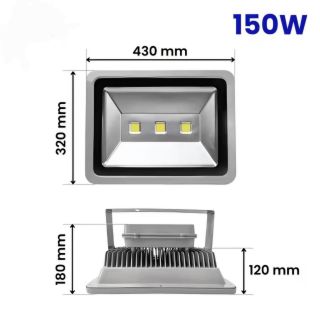 Đèn pha led ngoài trời 220v siêu sáng 150w sân pickleball ánh sáng trắng,vàng,trung tính