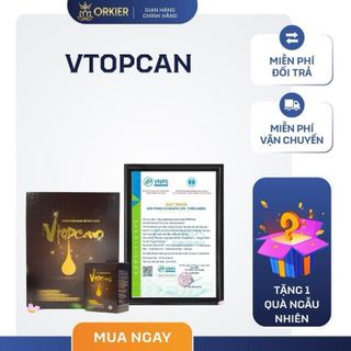 Thực Phẩm Bảo Vệ Sức Khỏe VTOPCAN – Hỗ Trợ Tăng Đề Kháng, Giảm Mệt Mỏi | Mua 1 Tặng 1 Quà Ngẫu Nhiên
