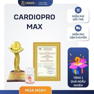 Thực Phẩm Bảo Vệ Sức Khỏe Cardio Pro Max – Hỗ Trợ Lưu Thông Khí Huyết Bảo Vệ Tim Mạch | Mua 1 Tặng 1 Quà Ngẫu Nhiên