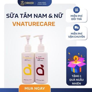 Combo Sữa Tắm V-Naturecare Nam/Nữ – Làm Sạch Dịu Nhẹ, Thơm Mát Tự Nhiên | Combo Mua 1 Tặng 1 Quà Ngẫu Nhiên