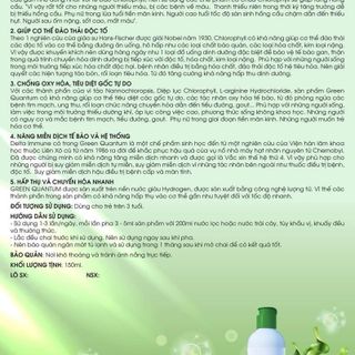 Nước Diệp Lục Green Quantum – Hỗ Trợ Đào Thải & Tăng Cường Sức Khỏe – Chai 150Ml | Mua 1 Tặng 1 Quà Ngẫu Nhiên