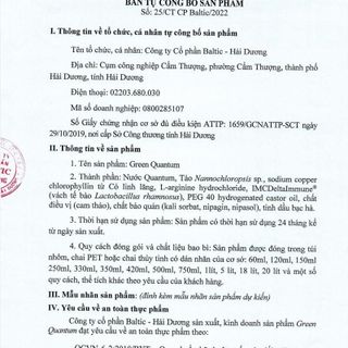 Nước Diệp Lục Green Quantum – Hỗ Trợ Đào Thải & Tăng Cường Sức Khỏe – Chai 150Ml | Mua 1 Tặng 1 Quà Ngẫu Nhiên