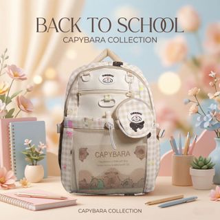 BALO CAPIPARA SIÊU DỄ THƯƠNG KÈM VÍ, NHẸ, TIỆN, DỄ THƯƠNG A206 - PIPI STORE