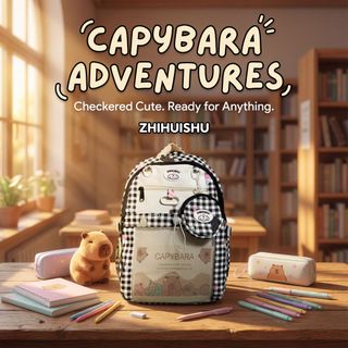 BALO CAPIPARA SIÊU DỄ THƯƠNG KÈM VÍ, NHẸ, TIỆN, DỄ THƯƠNG A206 - PIPI STORE