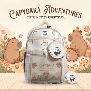 BALO CAPIPARA SIÊU DỄ THƯƠNG KÈM VÍ, NHẸ, TIỆN, DỄ THƯƠNG A206 - PIPI STORE