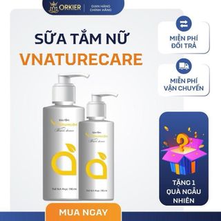 Sữa Tắm Nữ V-Naturecare 190ml – Làm Sạch Dịu Nhẹ, Dưỡng Da Mềm Mại, Hương Nước Hoa | Mua 1 Tặng 1 Quà Ngẫu Nhiên