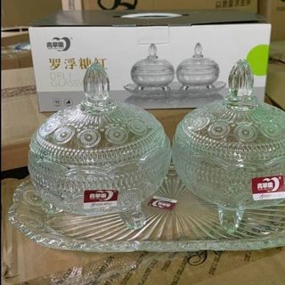 BỘ 2 HỦ MỨT TẾT KÈM KHAY DELI 1074BL3 (T8)