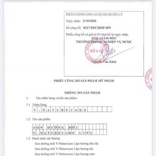 Son Dưỡng Môi V- Naturecare Lips – Giúp Dưỡng Ẩm Sâu Giúp Đôi Môi Luôn Mềm Mại Tươi Tắn Tự Nhiên | Mua 1 Tặng 1 Quà Ngẫu Nhiên