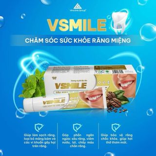 Kem Đánh Răng VSMILE 150g – Làm Sạch Mảng Bám, Hơi Thở Thơm Mát | Mua 1 Tặng 1 Quà