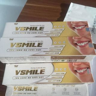 Kem Đánh Răng VSMILE 150g – Làm Sạch Mảng Bám, Hơi Thở Thơm Mát | Mua 1 Tặng 1 Quà