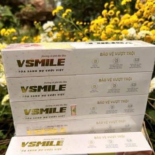 Kem Đánh Răng VSMILE 150g – Làm Sạch Mảng Bám, Hơi Thở Thơm Mát | Mua 1 Tặng 1 Quà