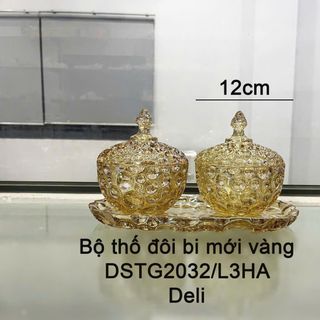 BỘ 2 HỦ MỨT TẾT BI ĐÔI VÀNG KÈM KHAY DSTG2032-L3HA (T8)