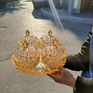 BỘ 2 HỦ MỨT TẾT BI ĐÔI VÀNG KÈM KHAY DSTG2032-L3HA (T8)