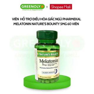 Viên ngủ ngom Melatonin Nature's Bounty 60v