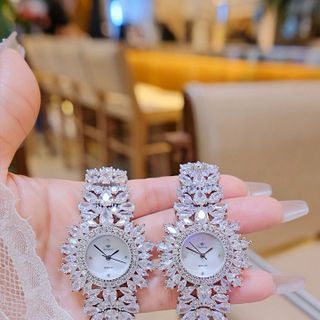 ĐỒNG HỒ NỮ CHÍNH HÃNG FUNMEI F2170 ĐÍNH PHA LÊ FULLBOX HÃNG