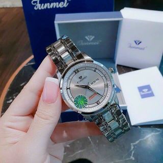 ĐỒNG HỒ NAM CHÍNH HÃNG FUNMEI F2039 DÂY THÉP FULLBOX TEM