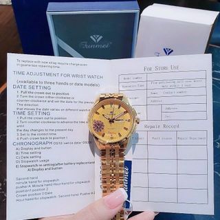 ĐỒNG HỒ NAM CHÍNH HÃNG FUNMEI F2037 DÂY THÉP FULLBOX TEM